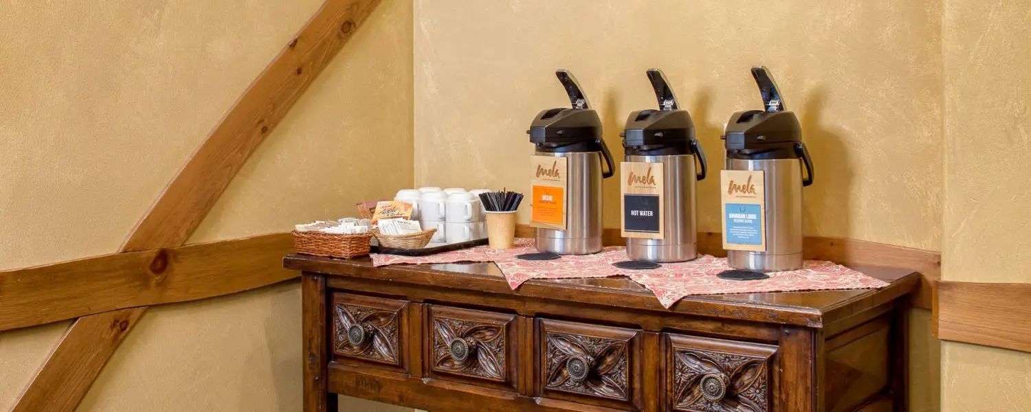 coffee area in meeting room